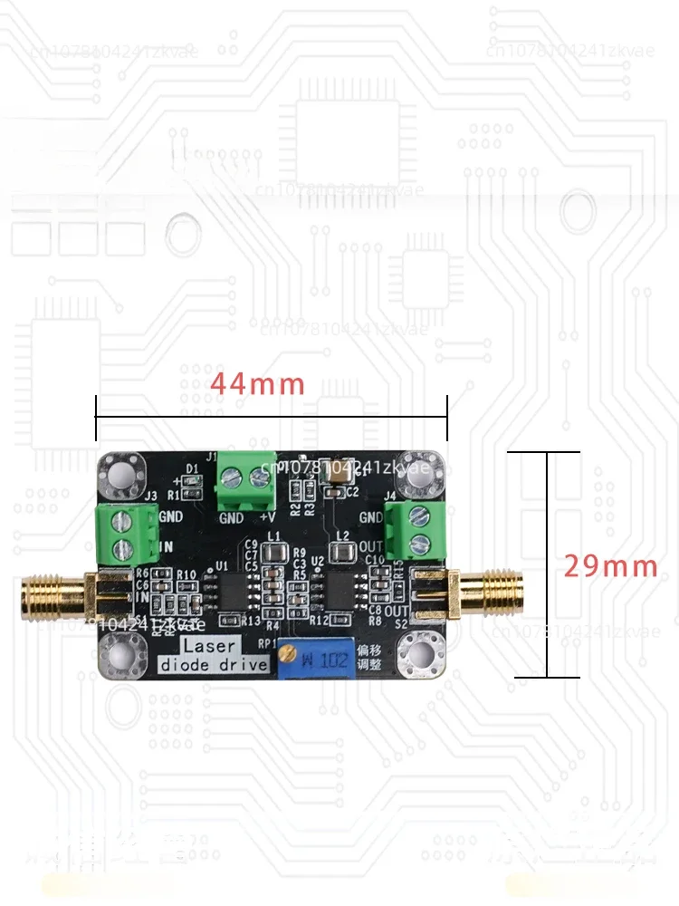 Fiber Laser Emission Driver Module Photodiode Driver Board Voltage Signal Converted into Optical Signal Transmission