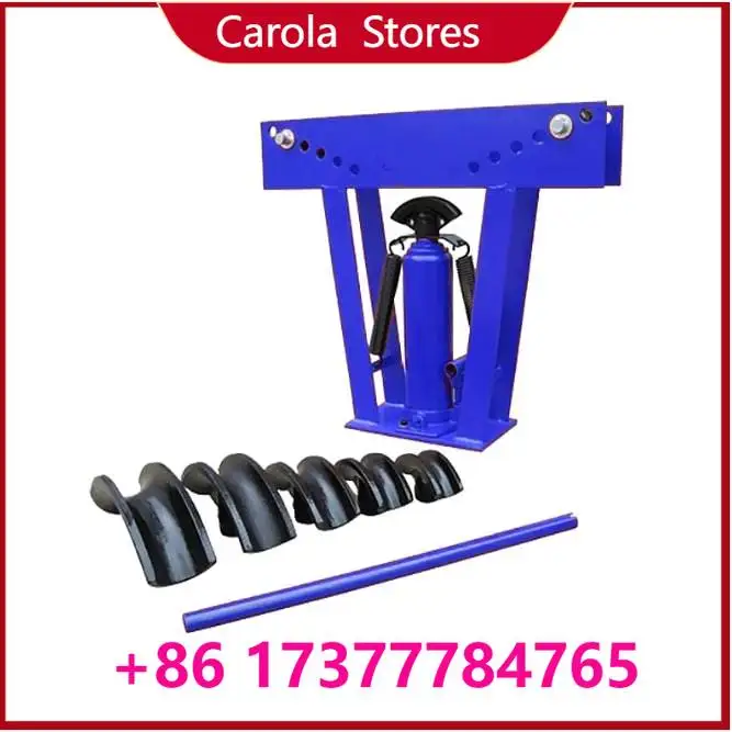 12/16 Ton Manual Hydraulic Pipe Bender with 6 Dies, Copper & Steel Tube Bending Tool