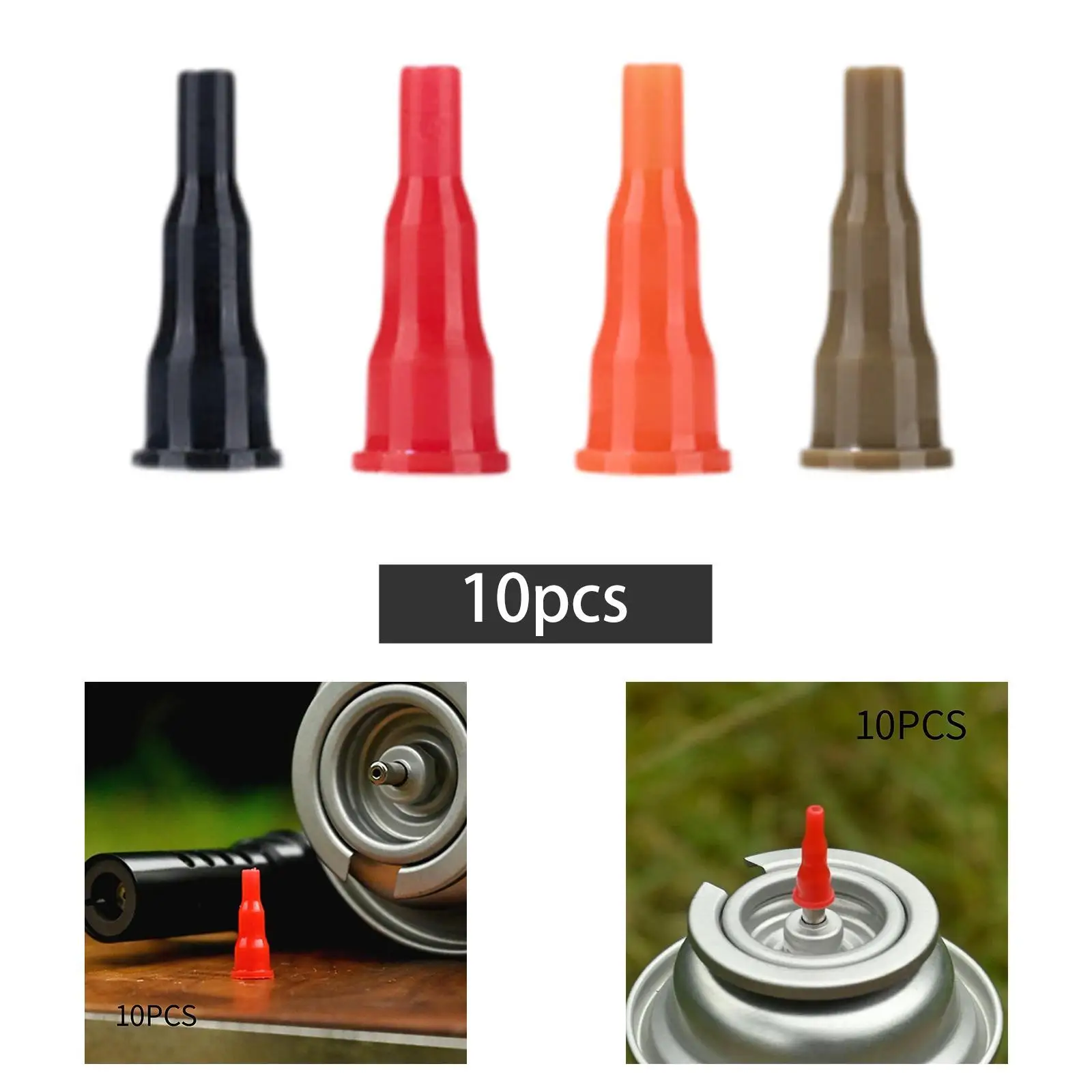 

10 Pieces Butane Fluid Refill Adapter Accessories Transfer Charging Spare Parts Gas Tank Refill Replacement Nozzle Connector