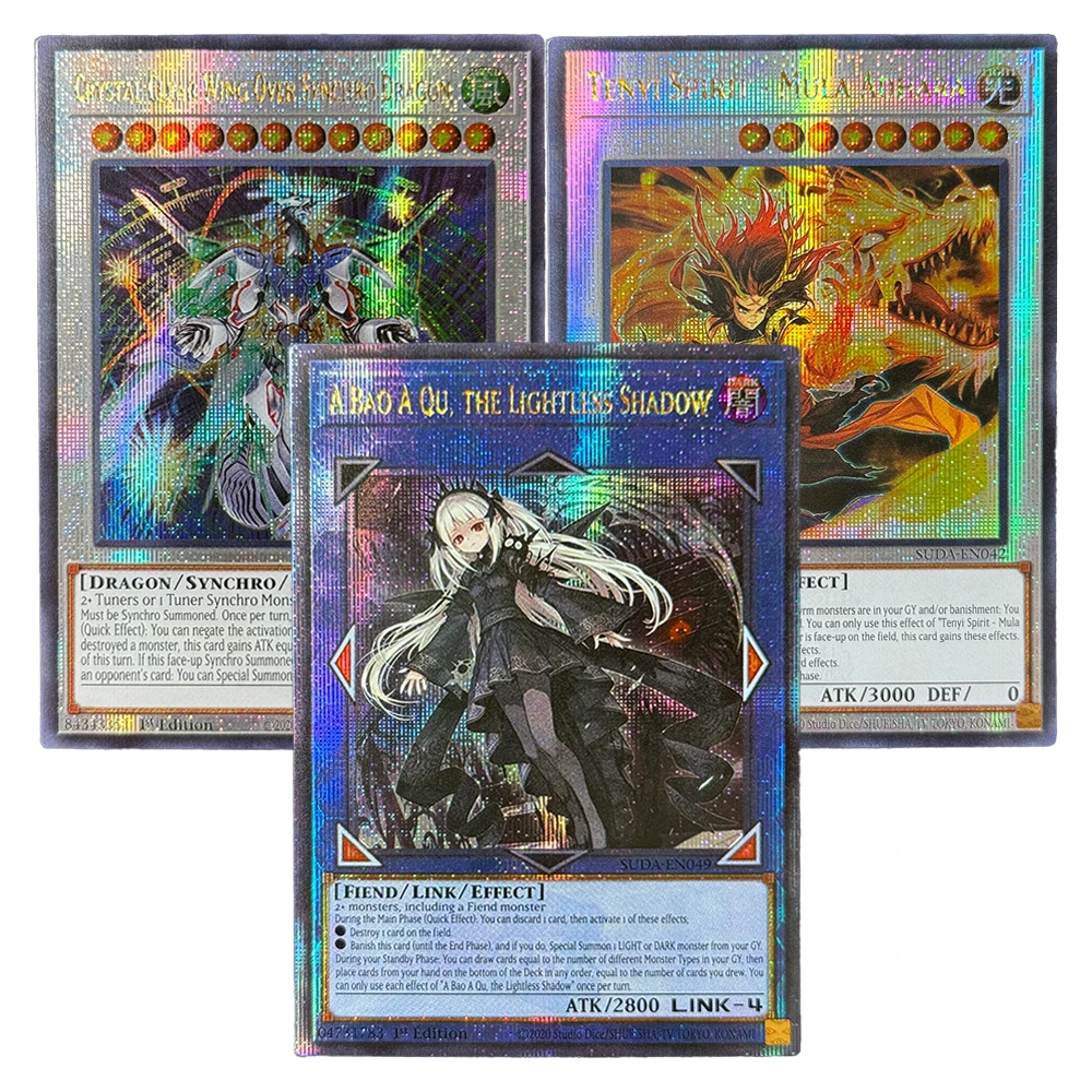 Tarjetas YuGiOh-QCScR Century Secret Rara Obcuridad Suprema A Bao A Qu, el Espíritu Tenyi de la Sombra Sin Luz - Mula Adhara SUDA
