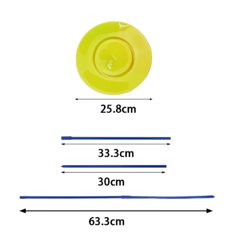 Plaque de filature en plastique pour enfants, accessoires de jonglage, outils de performance, enfants pratiquant les compétences d'équilibre, jouet, maison, extérieur, 6 ensembles