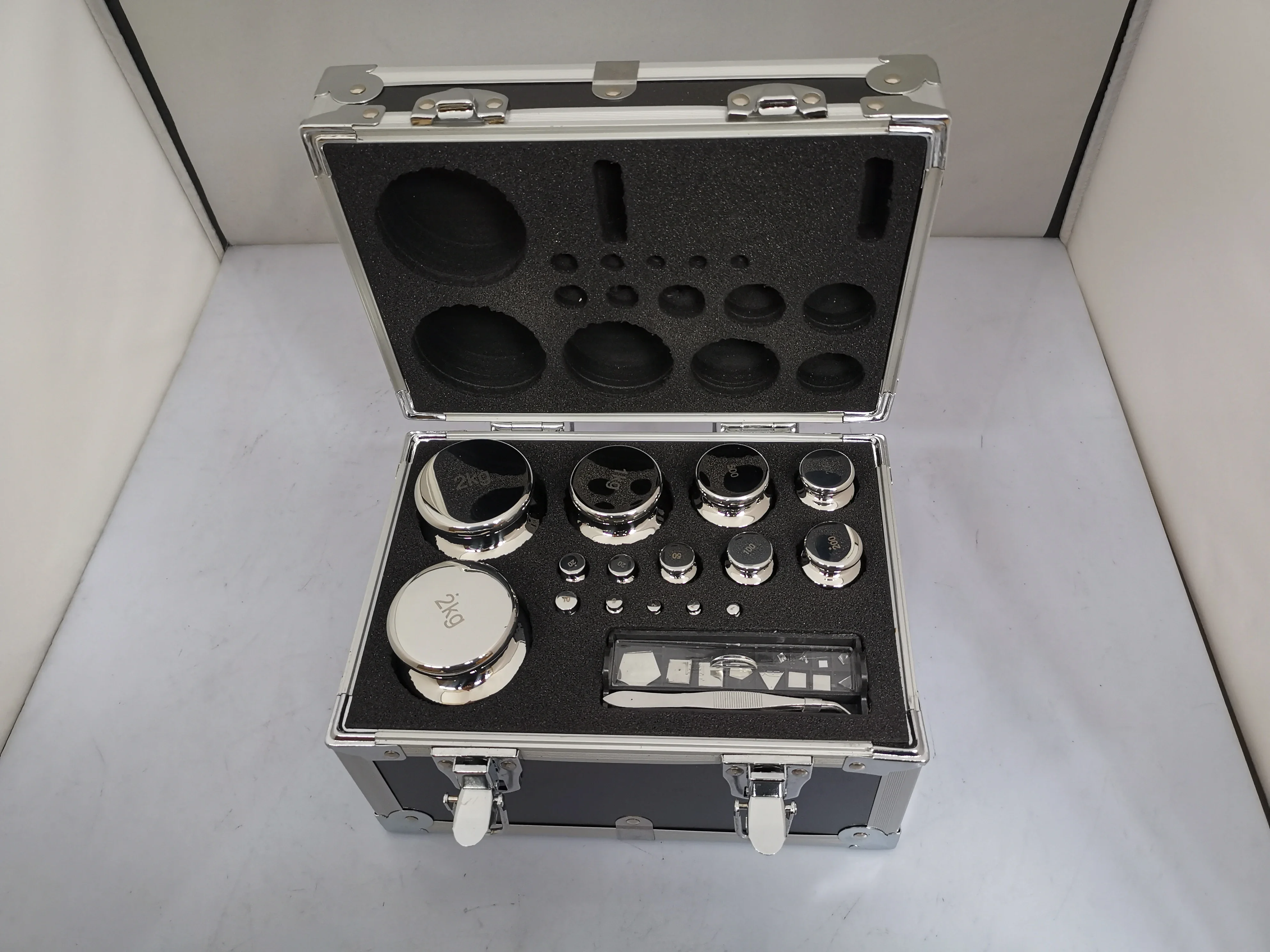 F1 Grade 27pcs 1mg-2kg 304 Stainless Steel Digital Scale Calibration Weights set With Calibration check,precision Packed 6