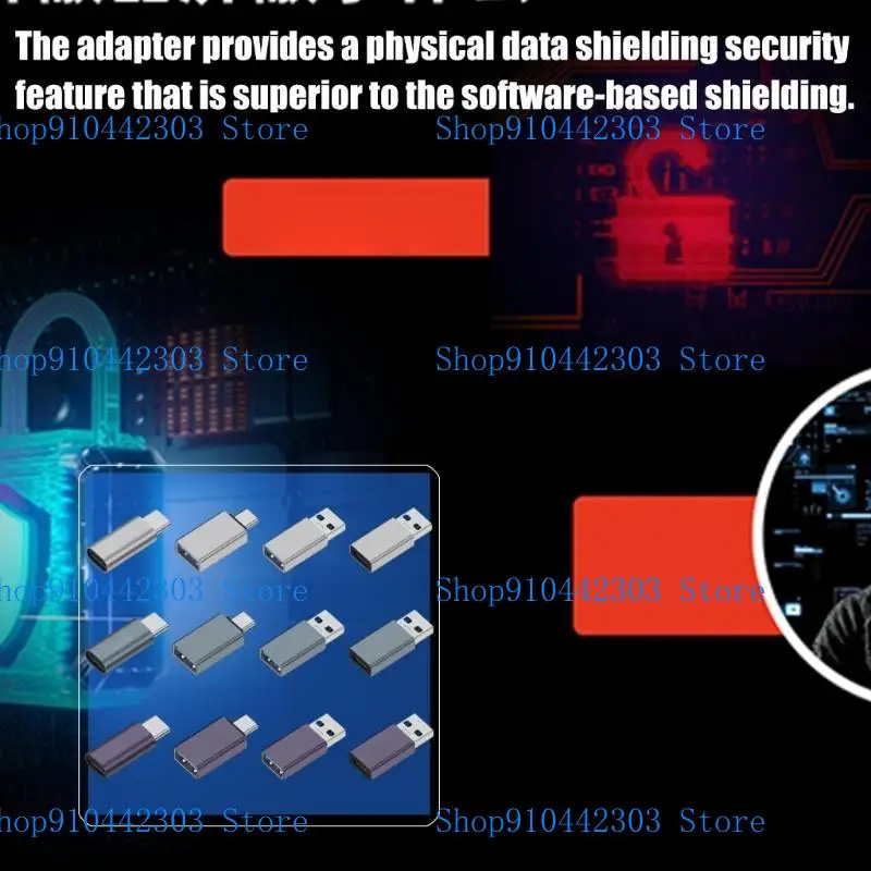 L4MD USB/TIPO C Bloqueador dados Bloqueador Prevenção dados não autorizados Transferência dados SecureConnection