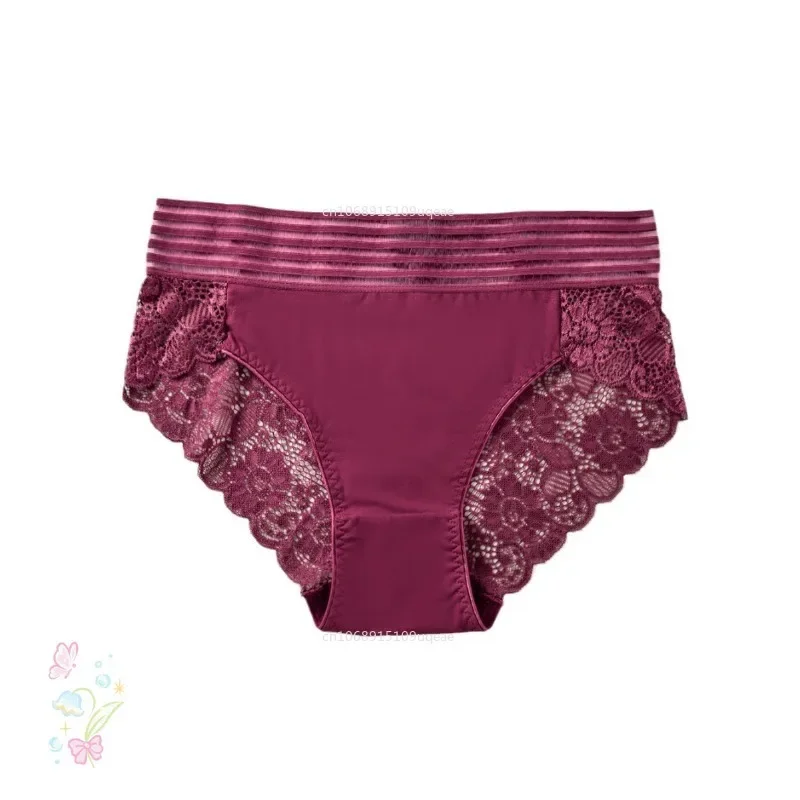 Nuevos calzoncillos sexis de encaje para mujer, calzoncillos de colores sólidos y transpirables, lencería íntima, bragas, lencería sin costuras, lencería para mujer