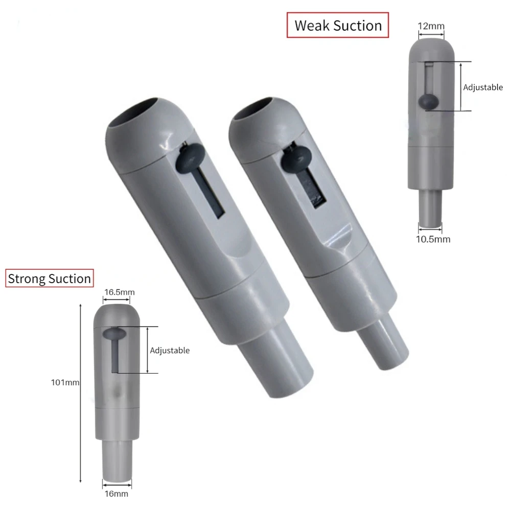 10Pcs Dental Suction Handle Tube Convertor HVE SE Strong Weak Vacuum Disinfected Valve Saliva Ejector Dental Chair Tool