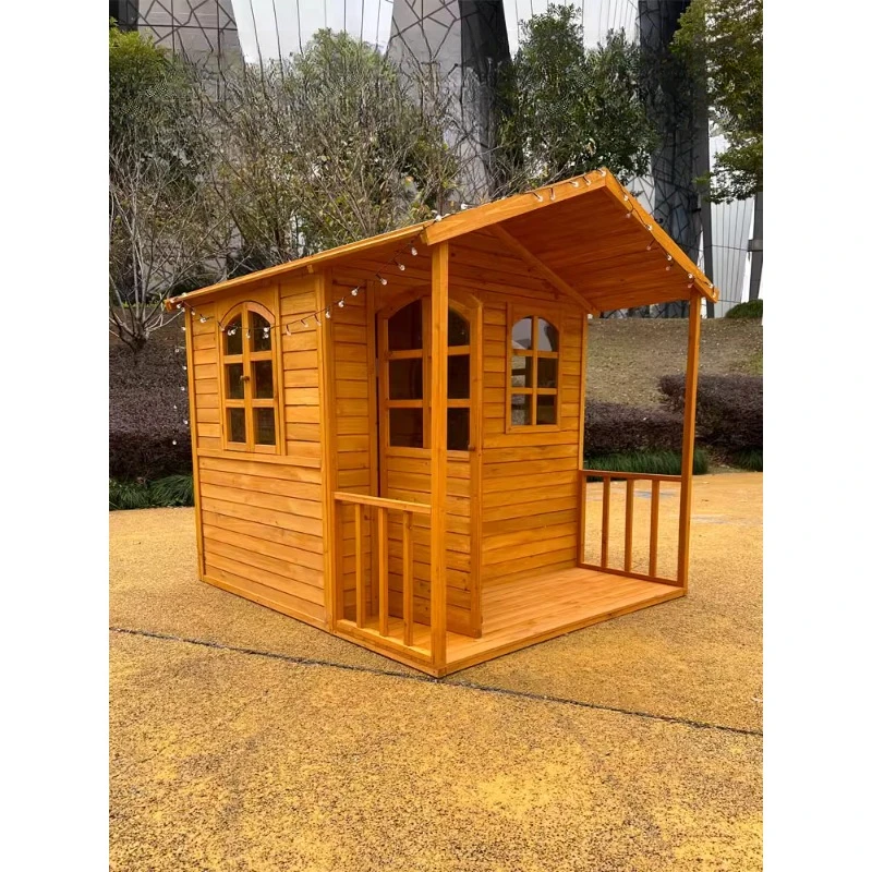 

children's small wooden outdoor tent toy wooden castle camping assembly tree house large game room