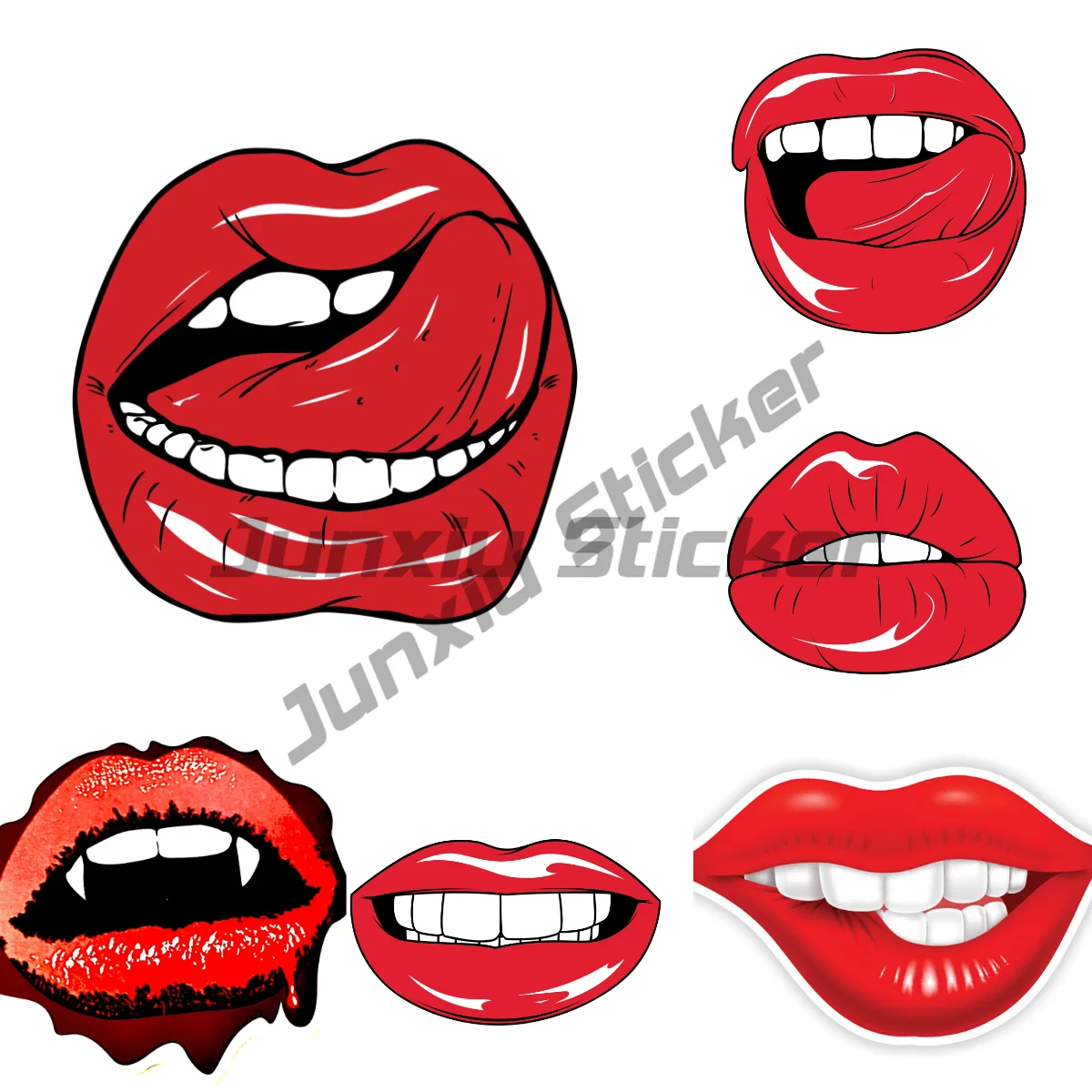 

Sexy Lips Sticker Kiss Girl Fashion Women Fashion Art Dripping JDM Decals Scratch-Proof Car Goods Accessories
