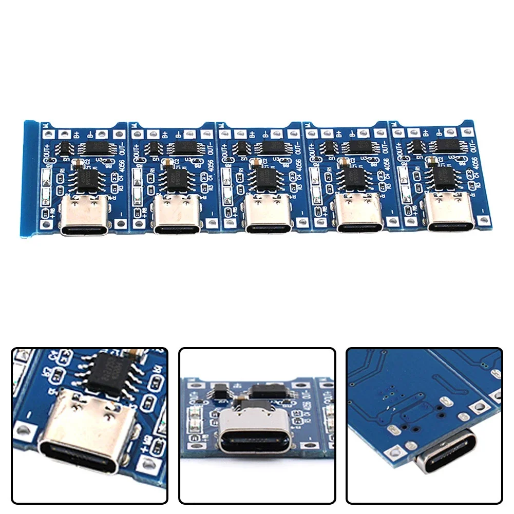 Charging Board Convenient Portable 5 Pack 5V 1A Type C Lithium Battery Charger Board Module – Great For Travel