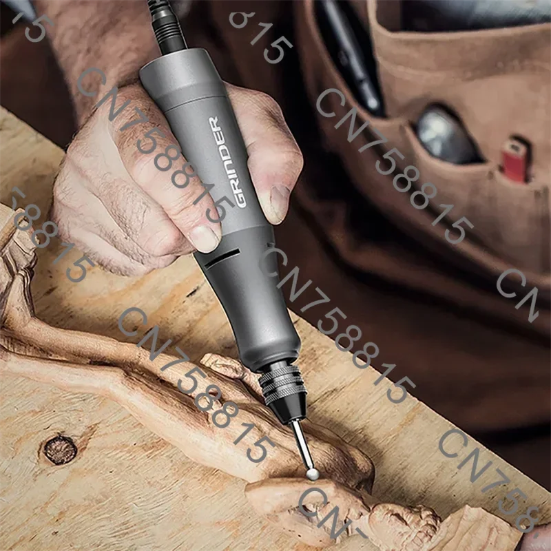 Handheld Grinding Polishing Machine Electric Jade Carving Tool Micro Electric Drill with 20 Drill Bits,Mini Electric Grinder