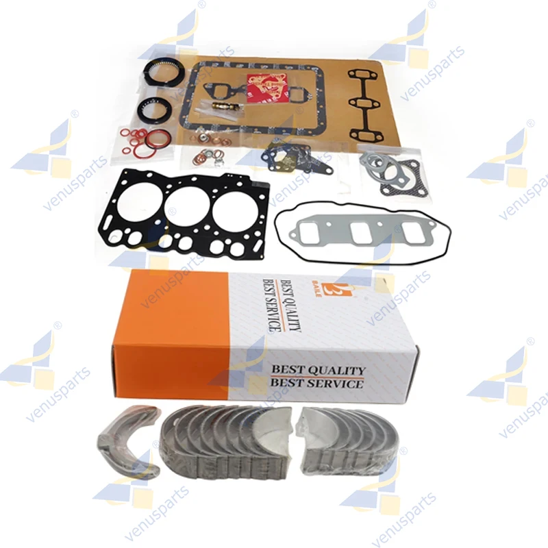 

For Yanmar 3TNE68 Full Gasket Set Kit +Crankshaft Main Bearing & Con Rod Bearing + Thrust Engine Overhaul Rebuild Kit
