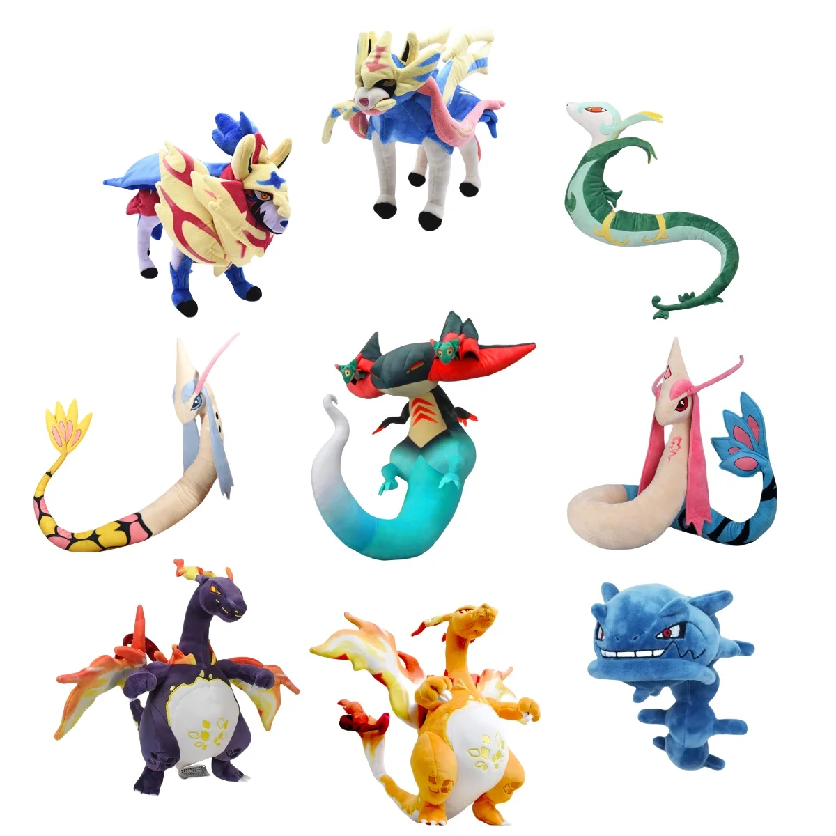 Pokemon King Size Milotic Plush Mega Evolutions Dragapult Stuffed Doll Zamazenta Serperior Plushies Toys Hobby Kids Xmas Gift