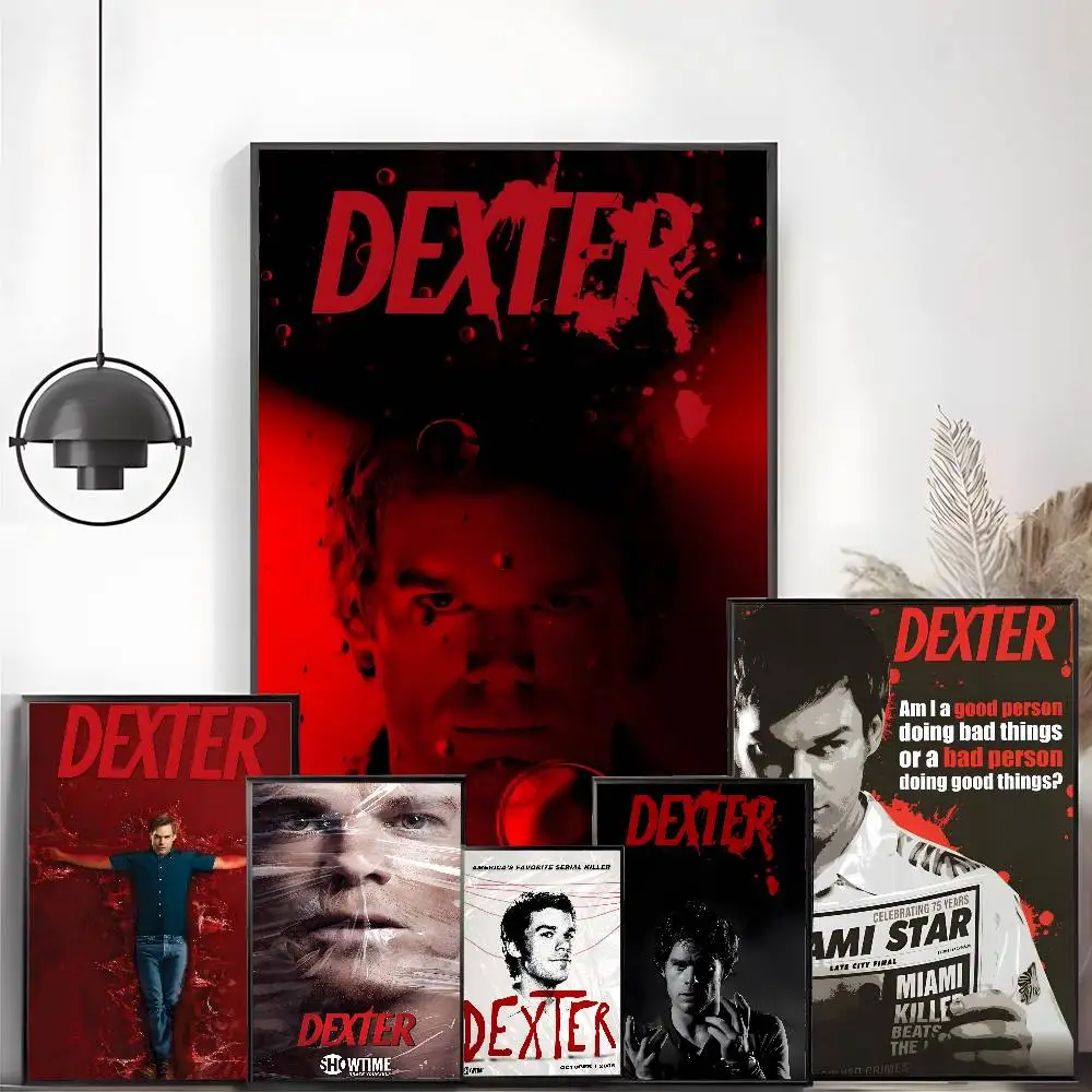 ملصق Dexter Morgan ملصق فني عالي الوضوح ذاتي اللصق مقاوم للماء لتزيين المنزل