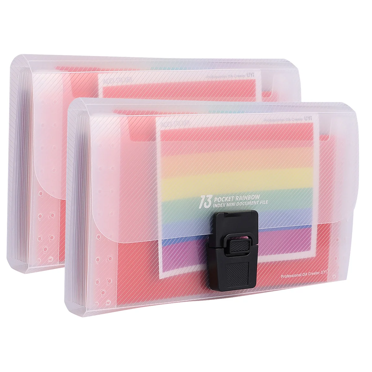 

2 Pcs Folder Storage Pack Blue Folders File Documents Important Holder Plastic Office Organizer