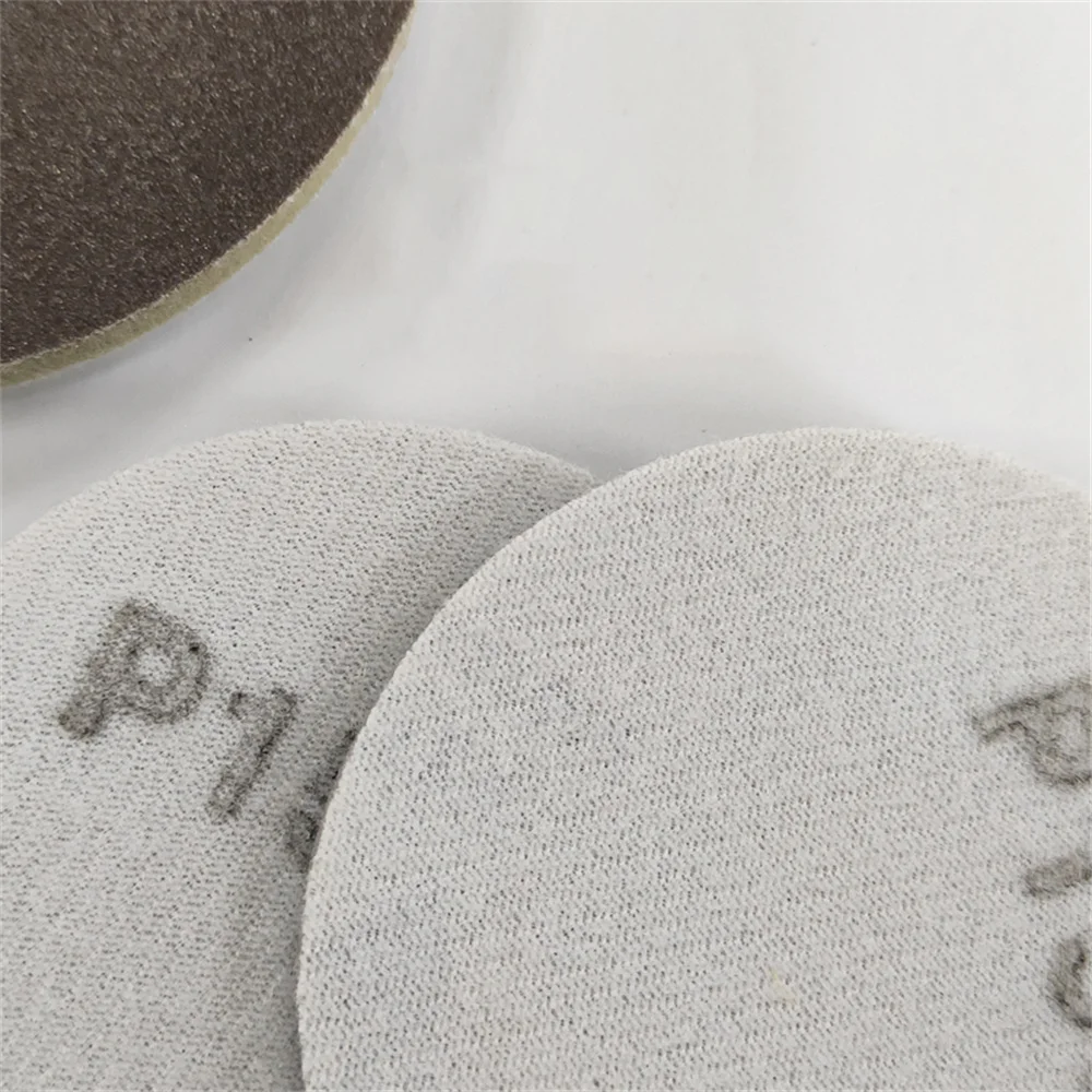 5 Pcs 3 "นิ้วโลหะ75มม.เปลือกพลาสติก Abrasives ขัดและขัดทรายแผ่นดิสก์กระดาษทรายฟองน้ำสีน้ำตาล300-2000กรวด