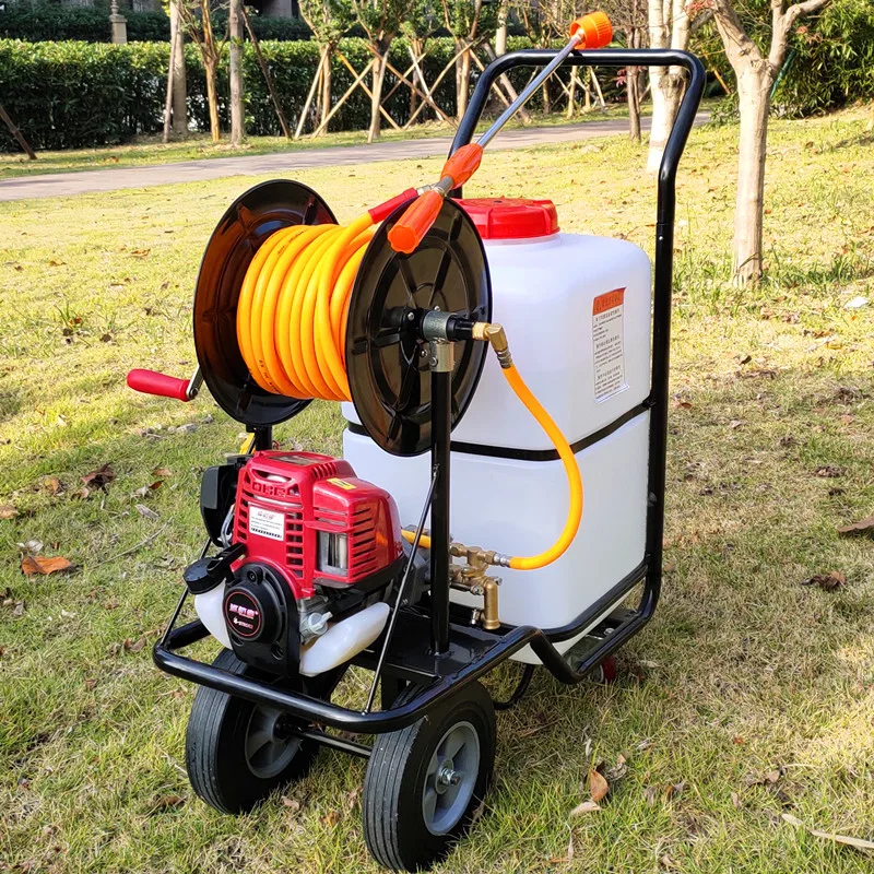 Hand Push Electric Spray Insecticide Machine 60 Liters High Pressure Agricultural Gasoline Power Sprayer Pesticide Car