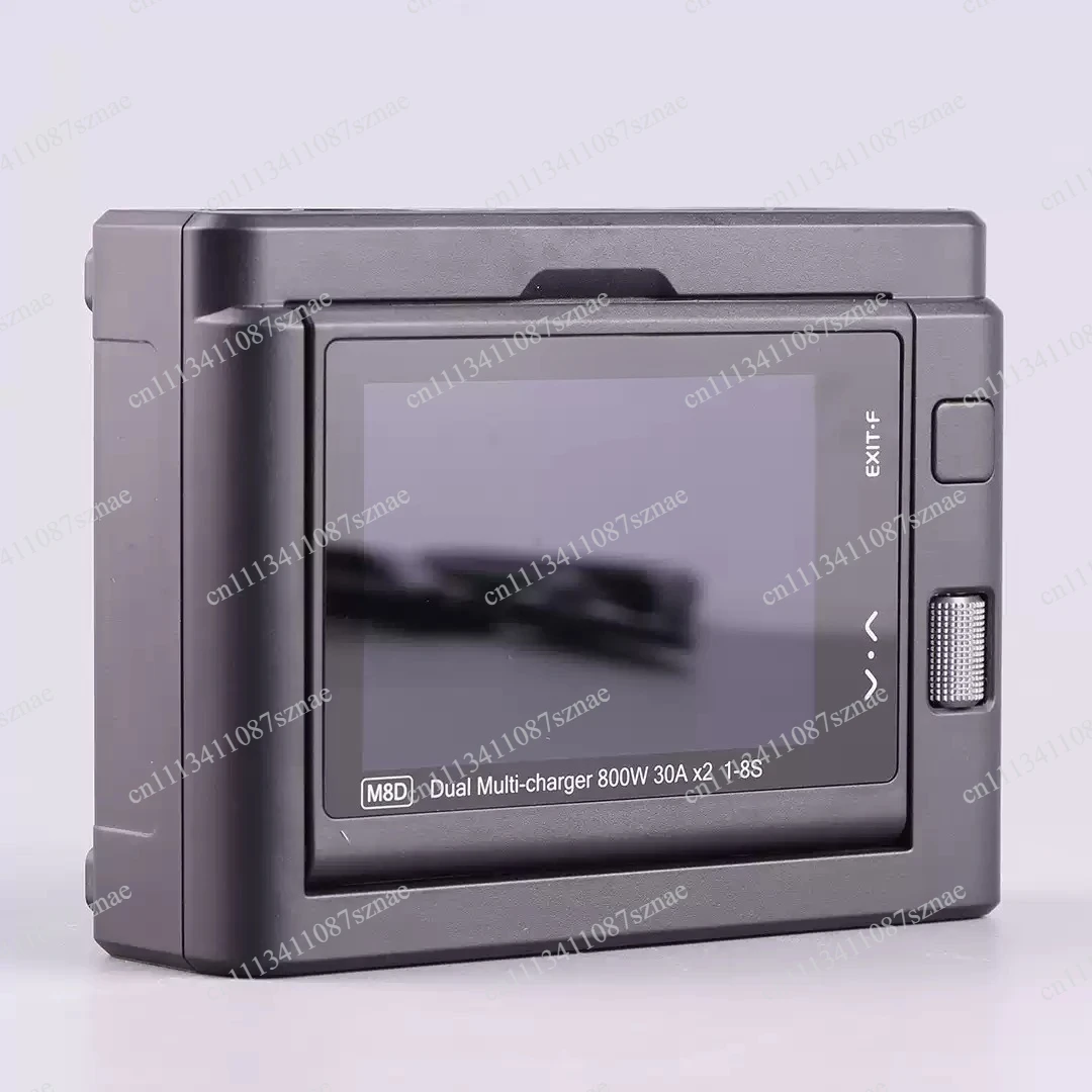 High Power 1600W 50A Touchscreen Dual Channel Charger with 3.5'' Flip Screen, 65W Fast Charger for 1-8S Batteries