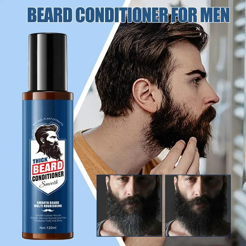 بلسم اللحية للرجال 120 مللي رذاذ تنعيم الشارب للرجال مرطب مغذي للزوج الأب الجد #2