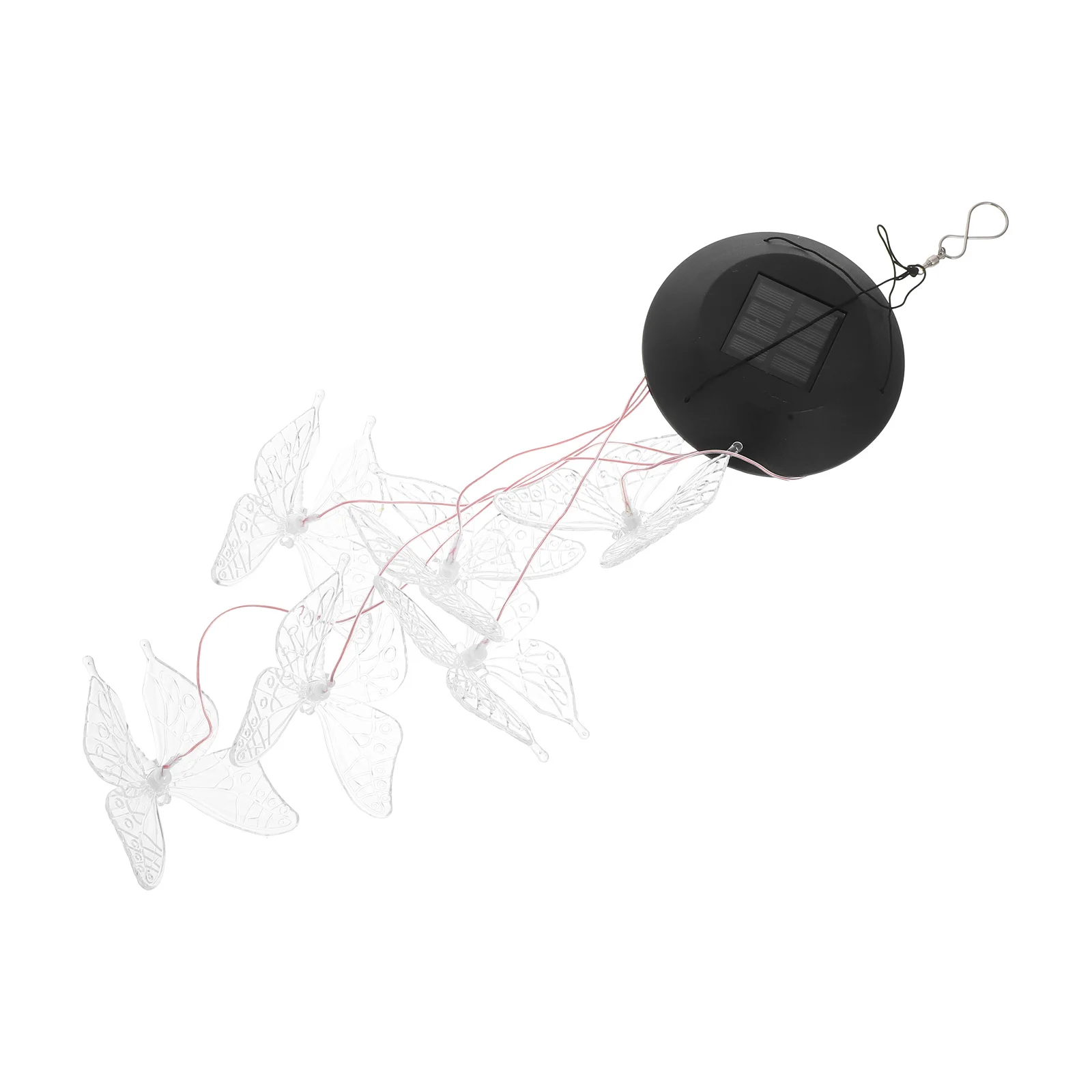

Solar Wind Chime Light Transparent Butterfly Led Color Changing Hanging Garden Lights For Yard Patio Outdoor Decor Wind