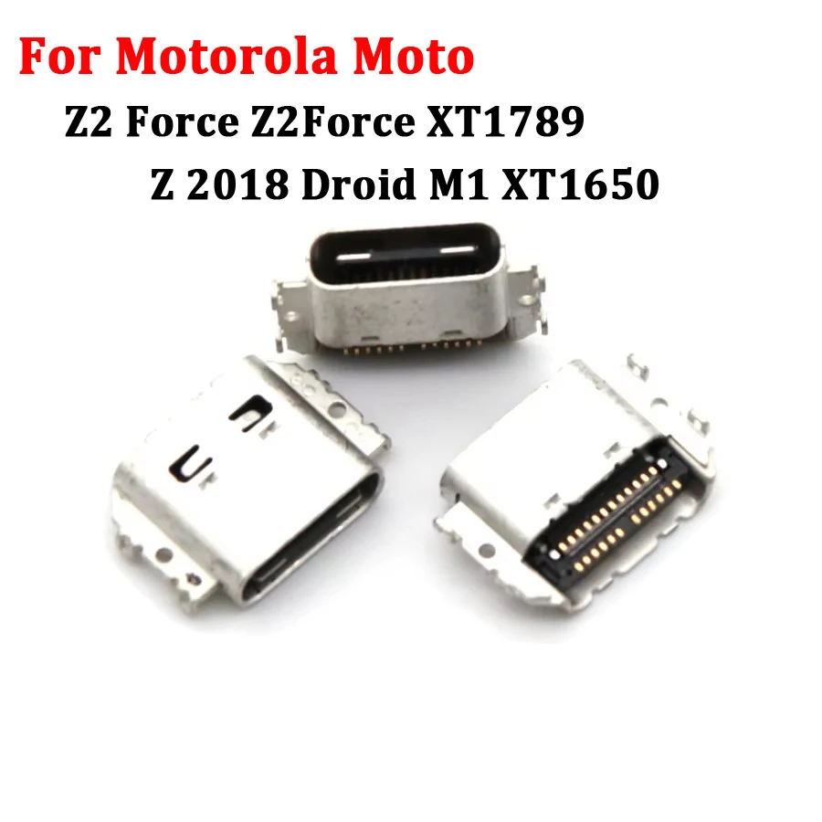 2-10Pcs Usb Charger Charging Dock Port Connector Plug Type C For Motorola Moto Z2 Force Z2Force XT1789 Z 2018 Droid M1 XT1650