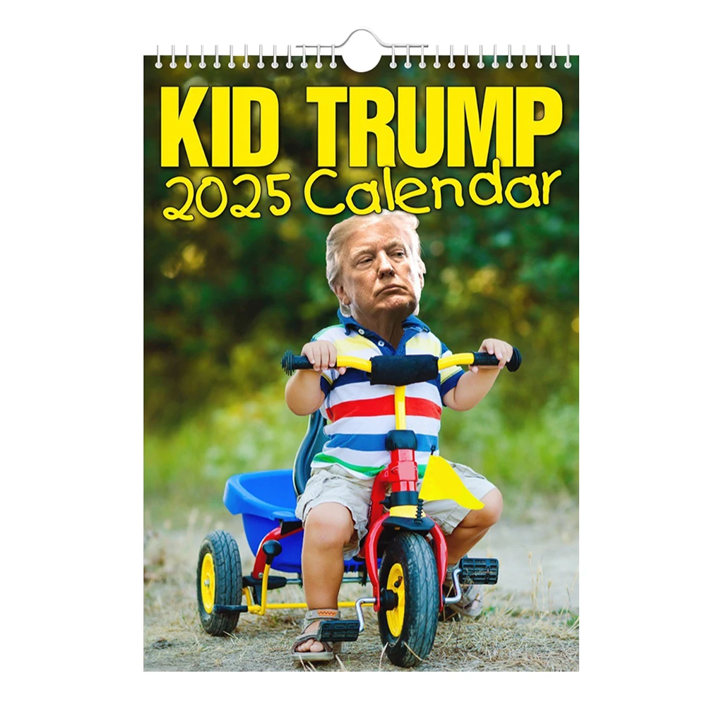 Kid Trump 2025 Calendar 12 Month Wall Calendar Hanging Wall Calendar Wall Calendar for Home Or Office for Organizing & Planning