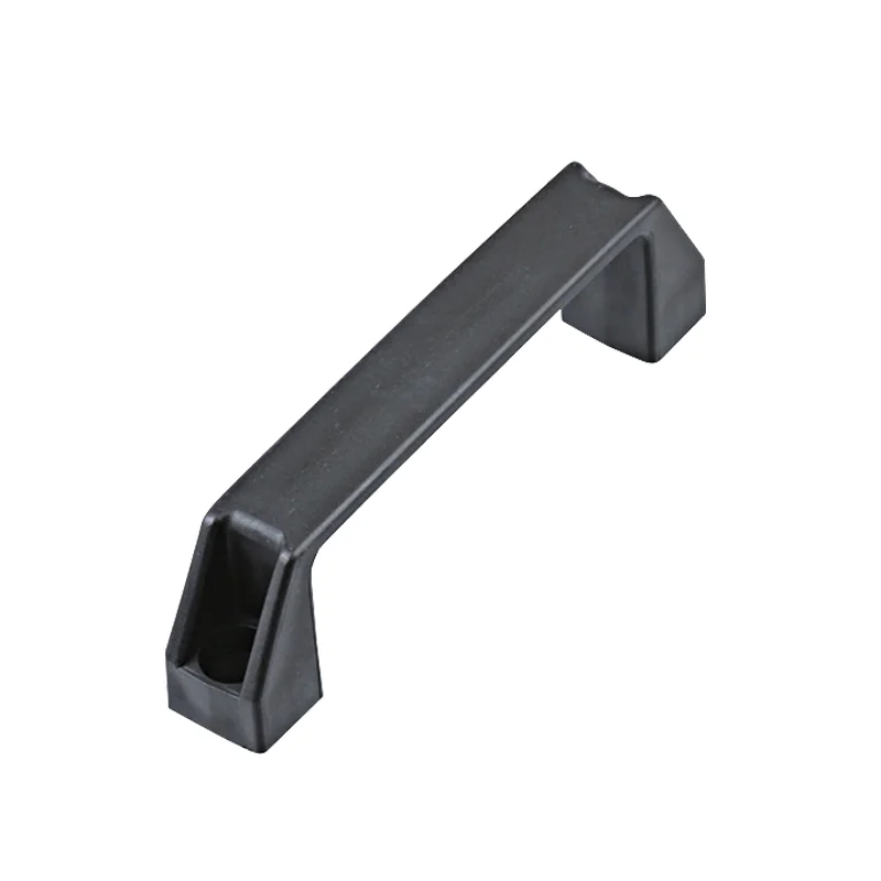 Black Plastic Hard and High Strength Load Bearing Nylon Square Handle for Industrial Equipment