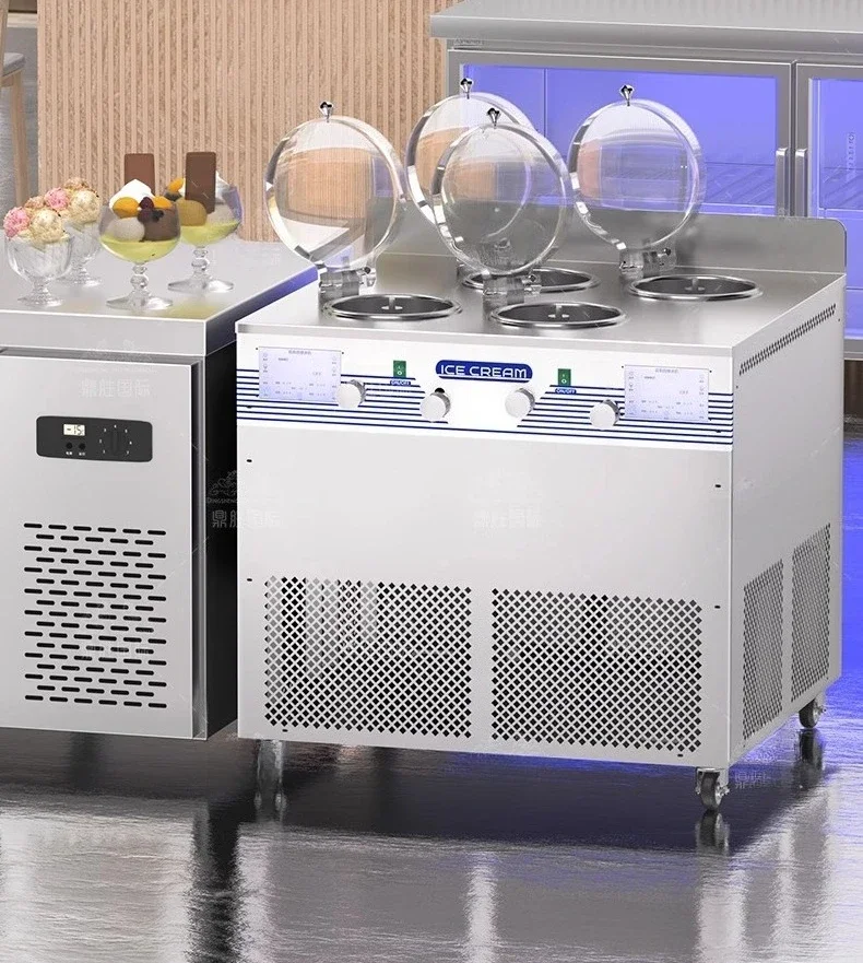 Italian Hard Ice Cream Machine Commercial Fully Automatic Gelato Hard Ice Cream Machine Stall