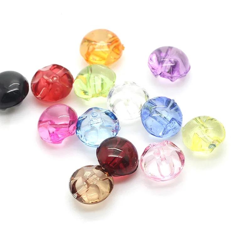 30pcs 12mm שרף כפתורי Scrapbook צבעים בוהקים כפתורי מלאכות diy תפירת כפתורי אביזרי בגדי אספקת מלאכה