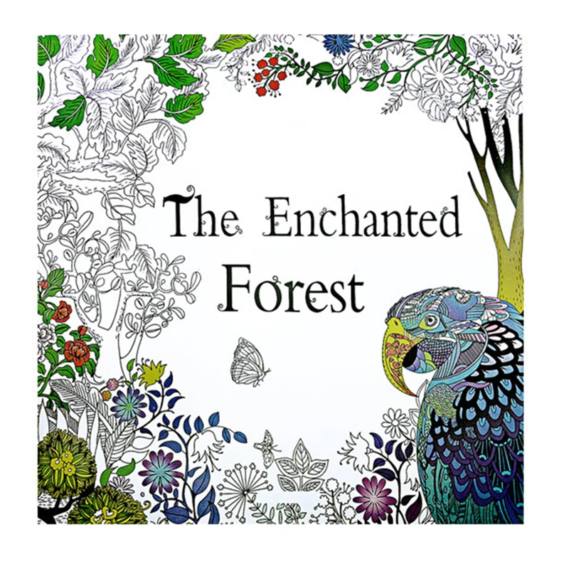 24 Pages The Enchanted Forest Antistress Adult Coloring Books For Adults Livre Cloriage Kids Art Book