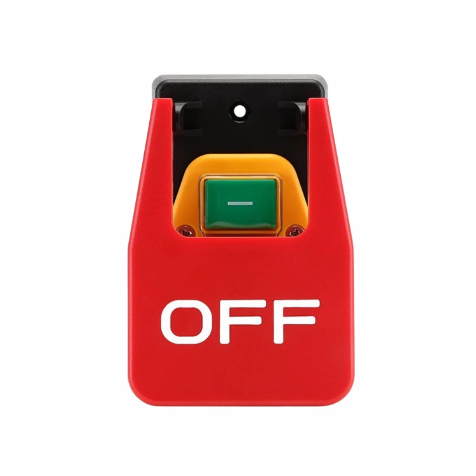 YH02-A-OFF Emergency Stop Button Electromagnetic Starter Switch 16A With Overvoltage Protection Can