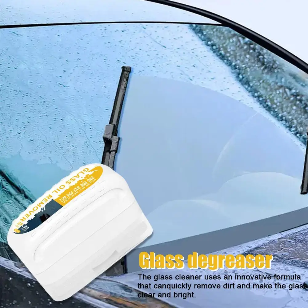 Car Glass Oil Film Cleaner Glass Stripper Water Stains 100ml Stains Remover Glass Cleaning Remover Water Brush Film Oil Car J9Z9