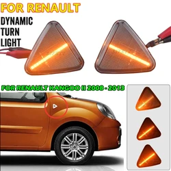 LED Dynamic Turn Signal Side Fender Marker Indicator Light 2 Pcs For RENAULT KANGOO II 2008 2009 2010 2011 2013 2013