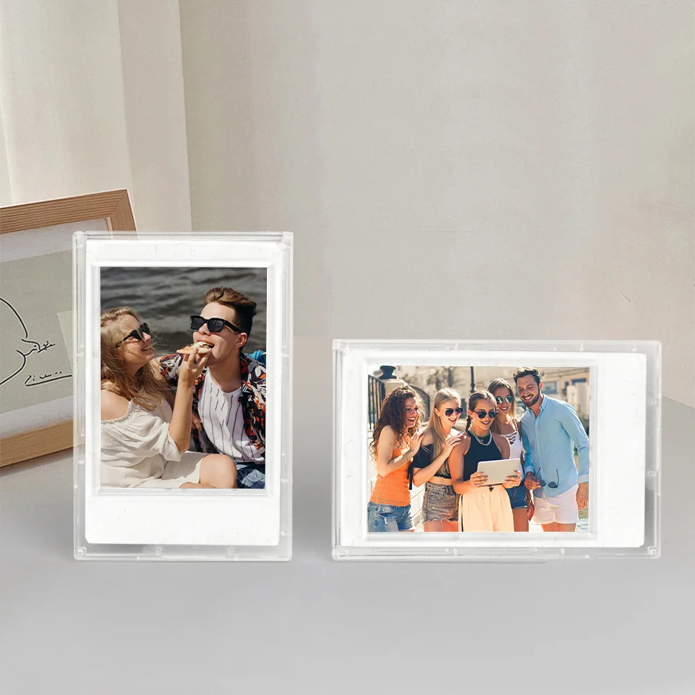 3 Inch Mini Photo Frame for Polaroid Picture Frame Tabletop Photocard Display Classic Vertical Photo Frame