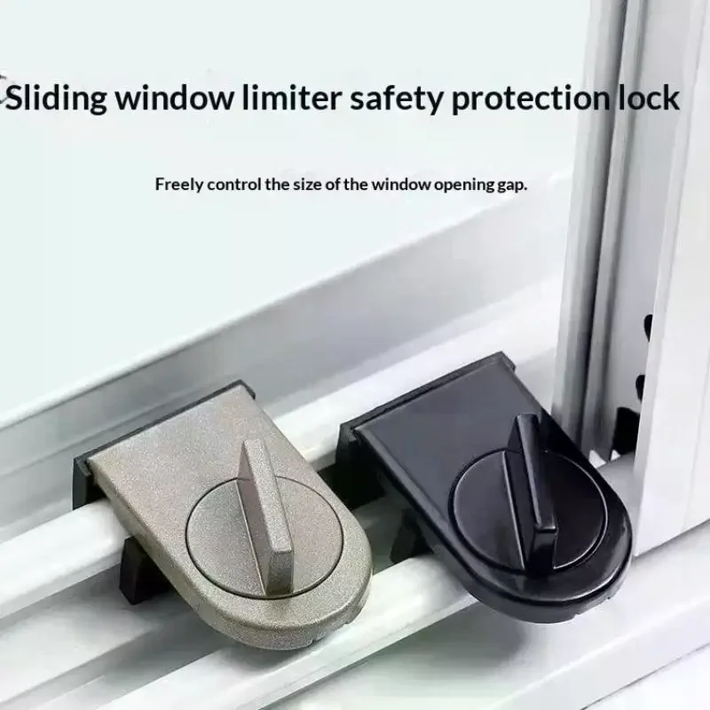 No-Drill Sliding Door Lock, Child Safety Lock For Sliding Windows, High-Rise Anti-Fall Limiter, Anti-Theft Safety Latch