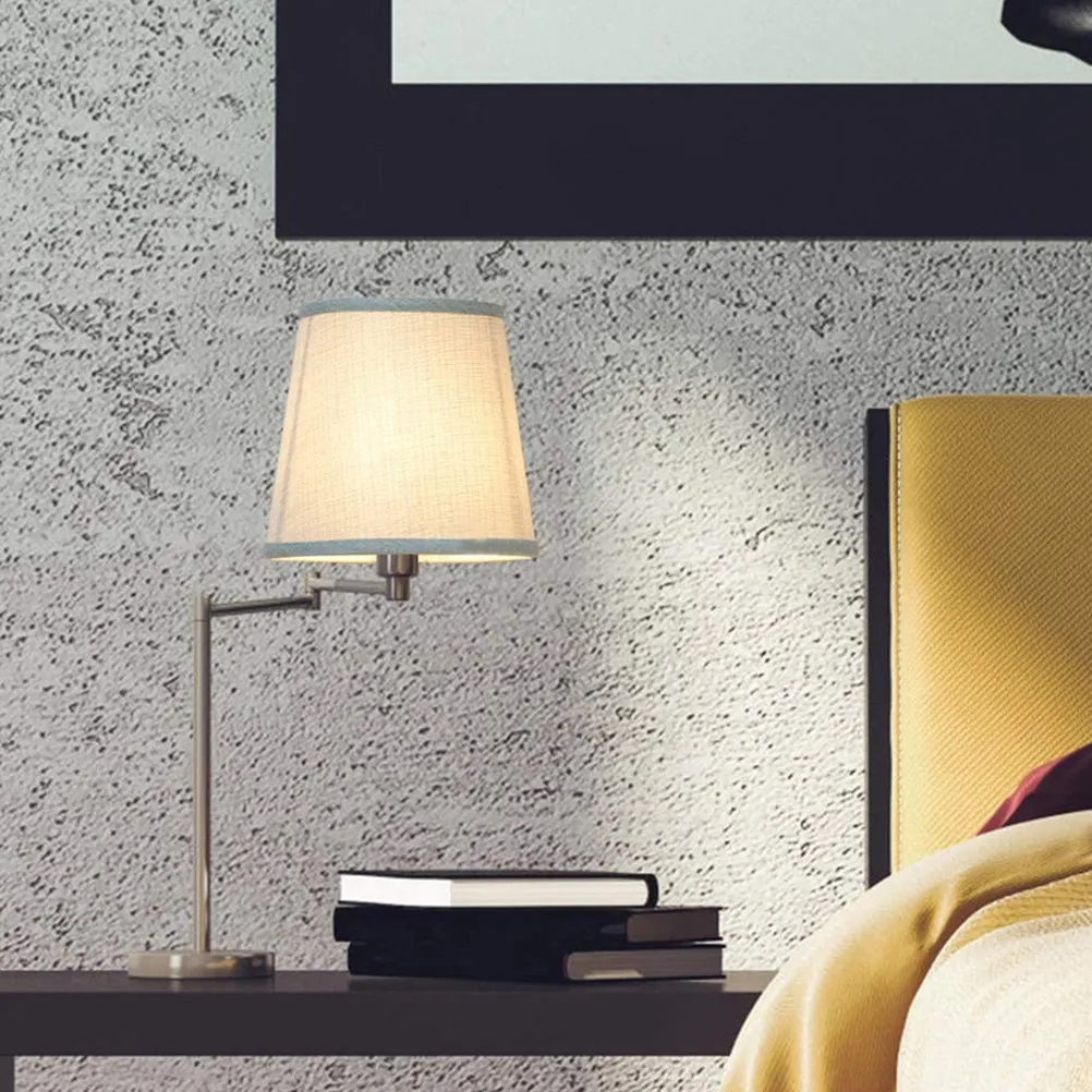 

Тканевый абажур E14 премиум-класса для гостиной, спальни, столовой, мягкий рассеянный свет, защита глаз, для дома