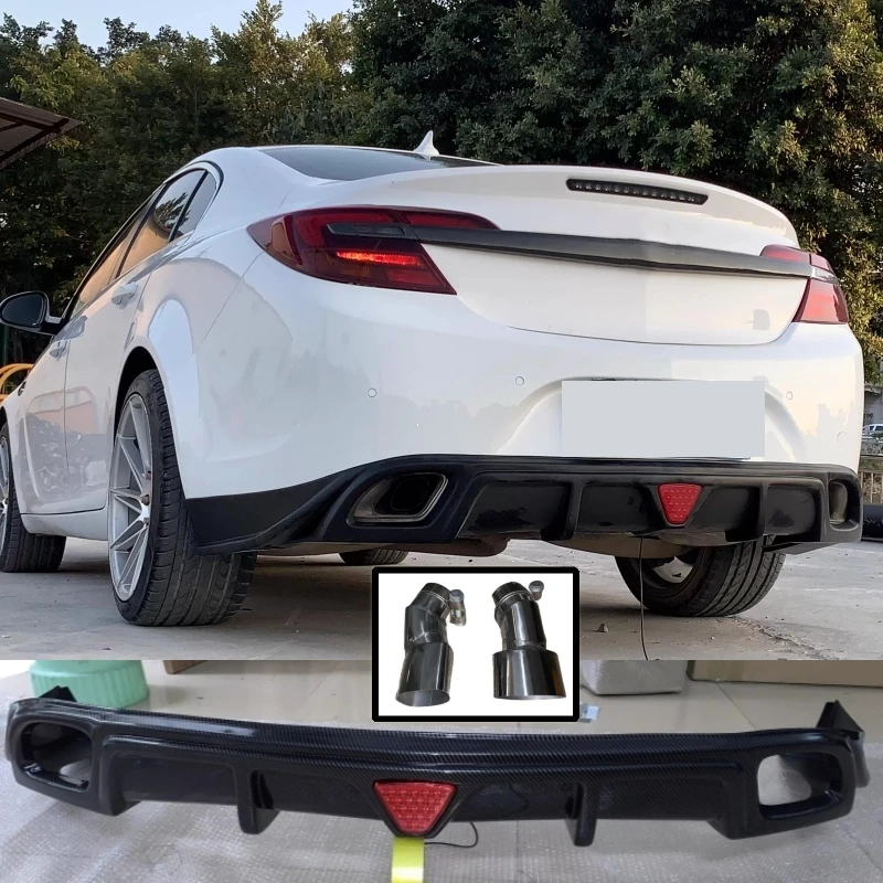 

Задняя выхлопная труба для Buick Regal Opel Insignia GS 2009-2016, модифицированный незакрашенный задний спойлер с рисунком из углеродного волокна