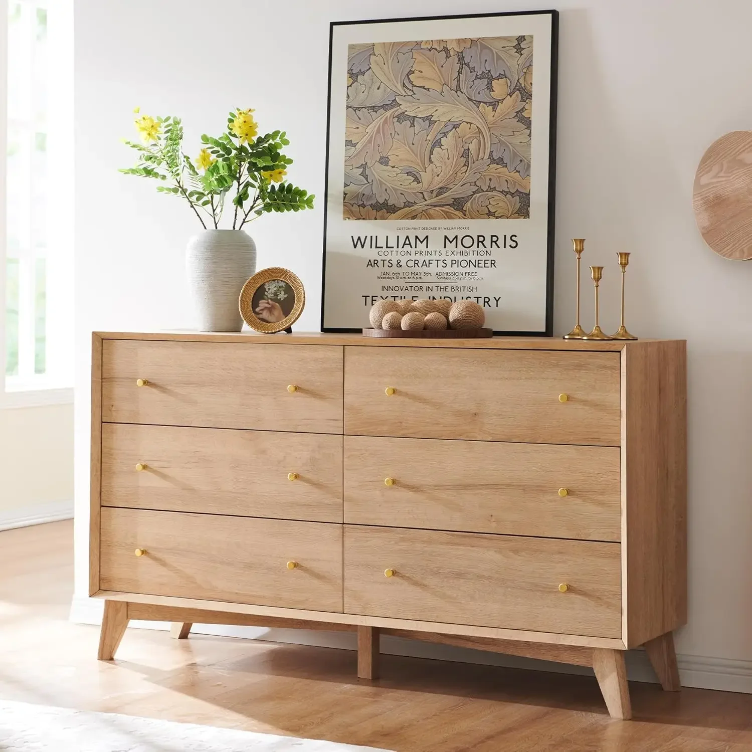 6 Drawer Dresser, 5…