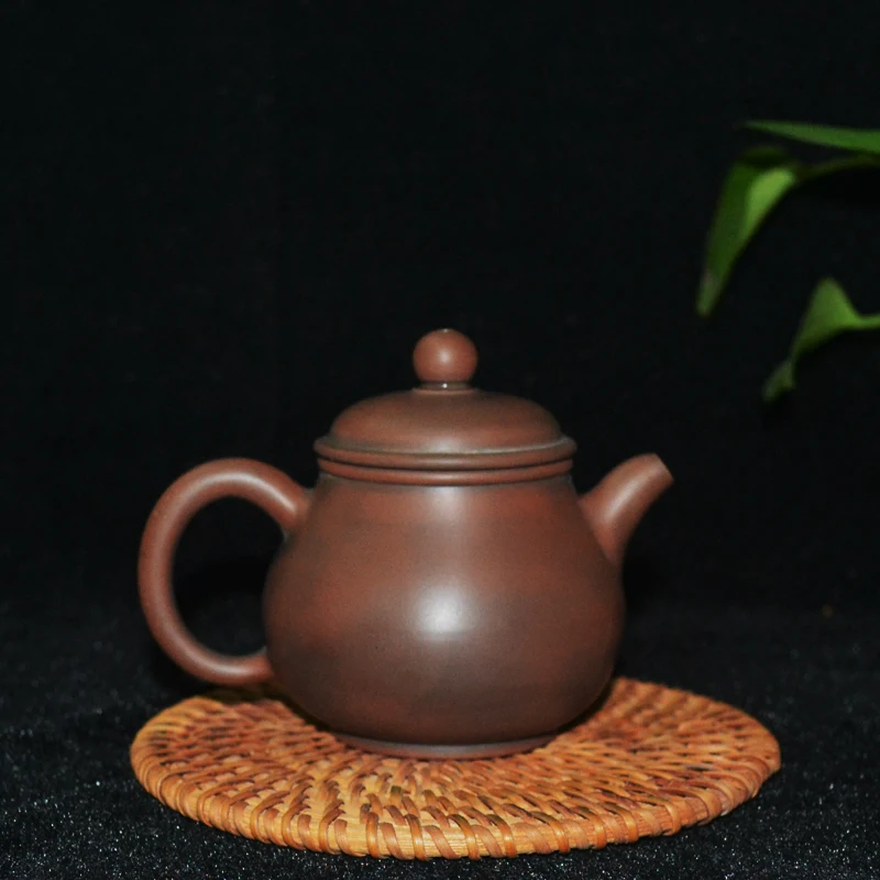 Small capacity small Pan pot Qinzhou Nixing pottery teapot handmade non-purple sand small Pan pot Chaoshan Kung Fu tea set free