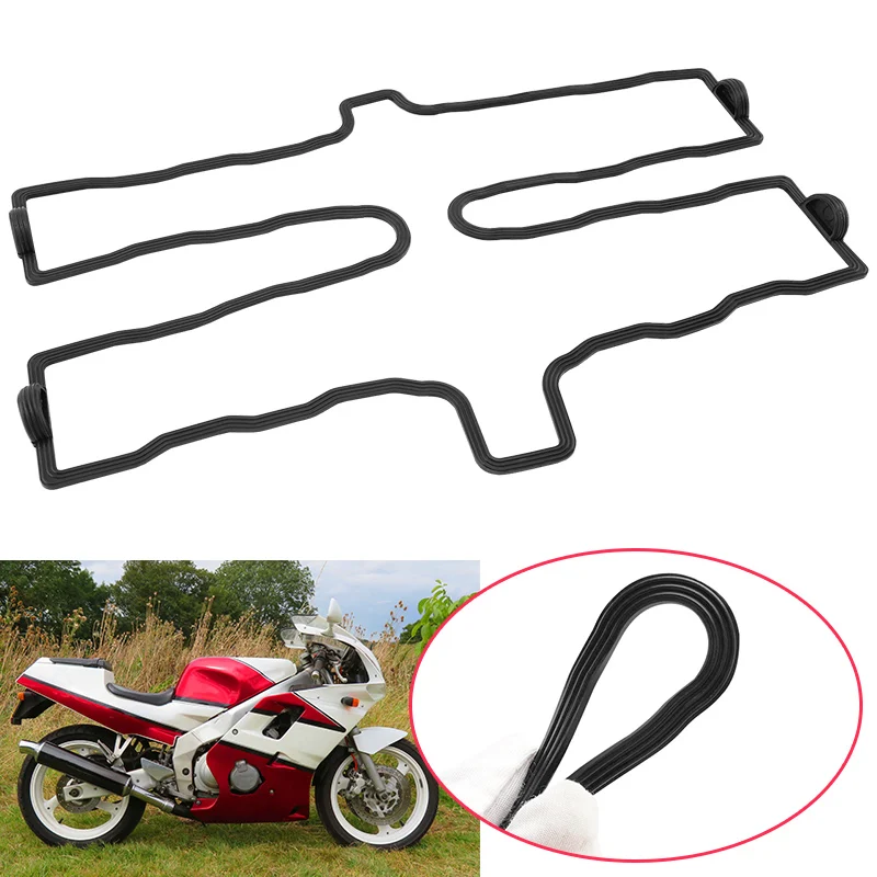 

Motorcycle Equipments Engine Cylinder Valve Cover Gasket Fit For Yamaha FZR250R 1987-1994 FZX250 ZEAL 1991-1992 Black Rubber