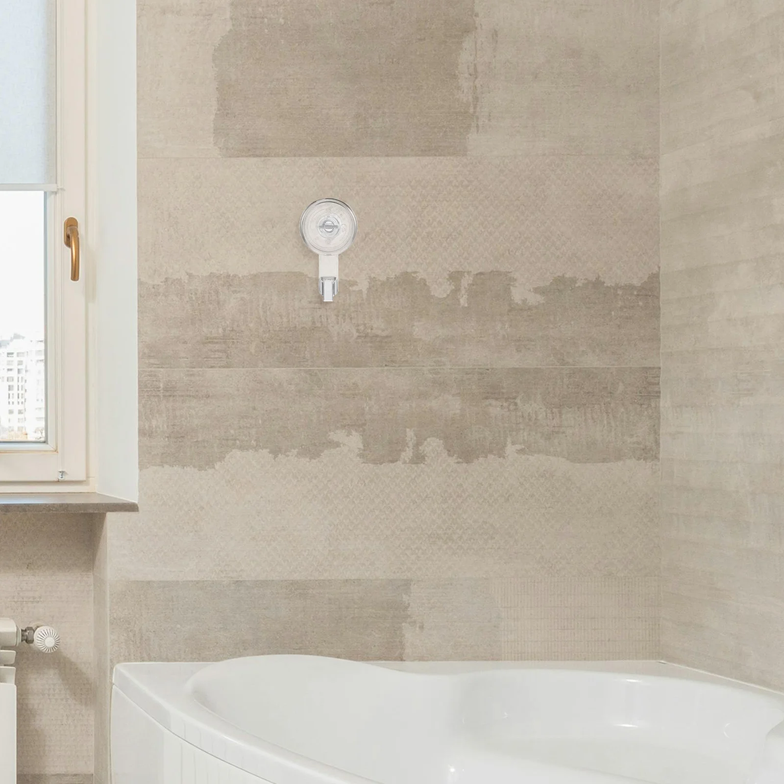 

Removable Suction Cup Hooks Heavy Duty Bathroom Kitchen Hangers for Glass Doors Tiles Showers No-Drill Installation