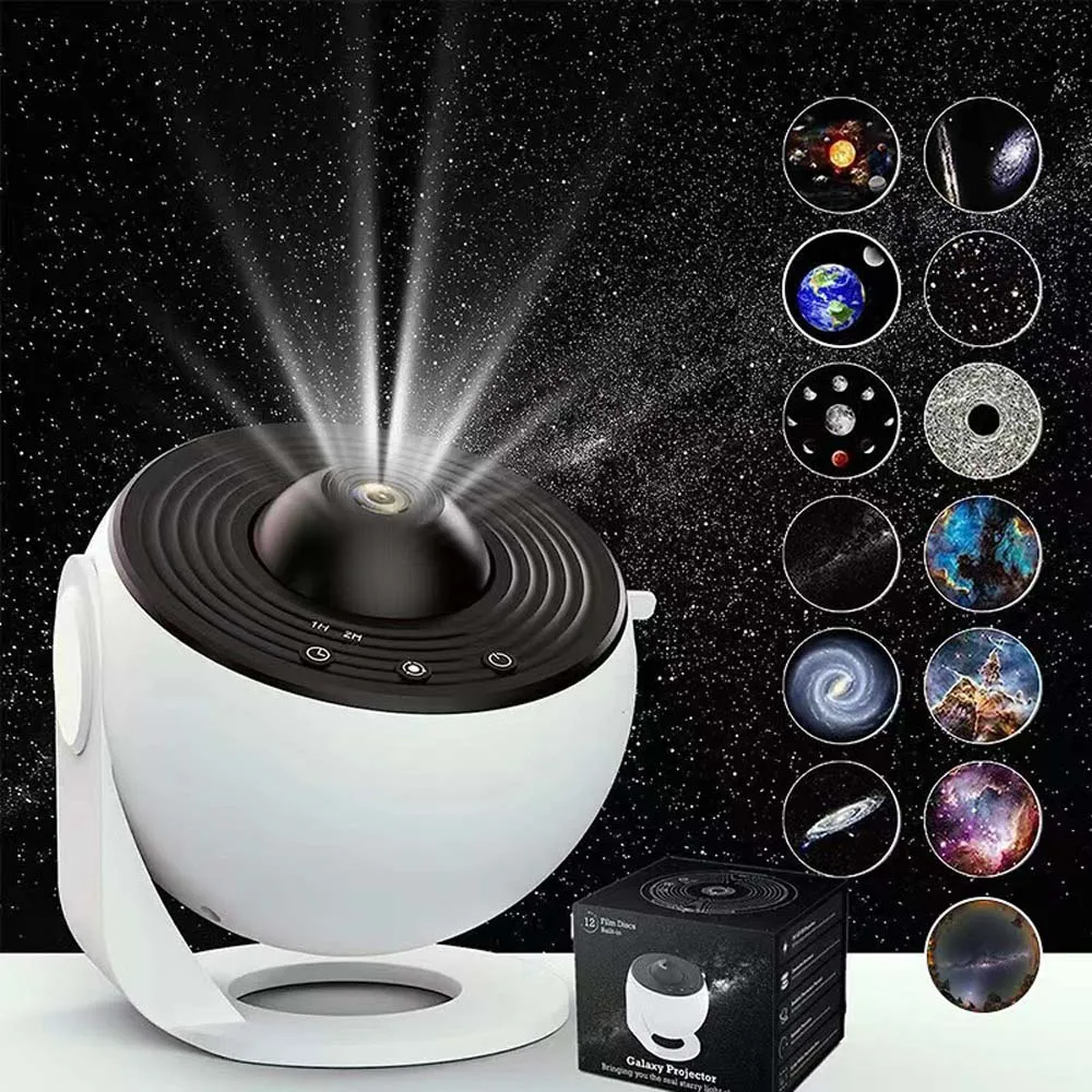 360° Rotate Planetarium Night Light Lamp Star Projector Galaxy LED Night Light for Bedroom Kids Adults Gifts Home Decoration