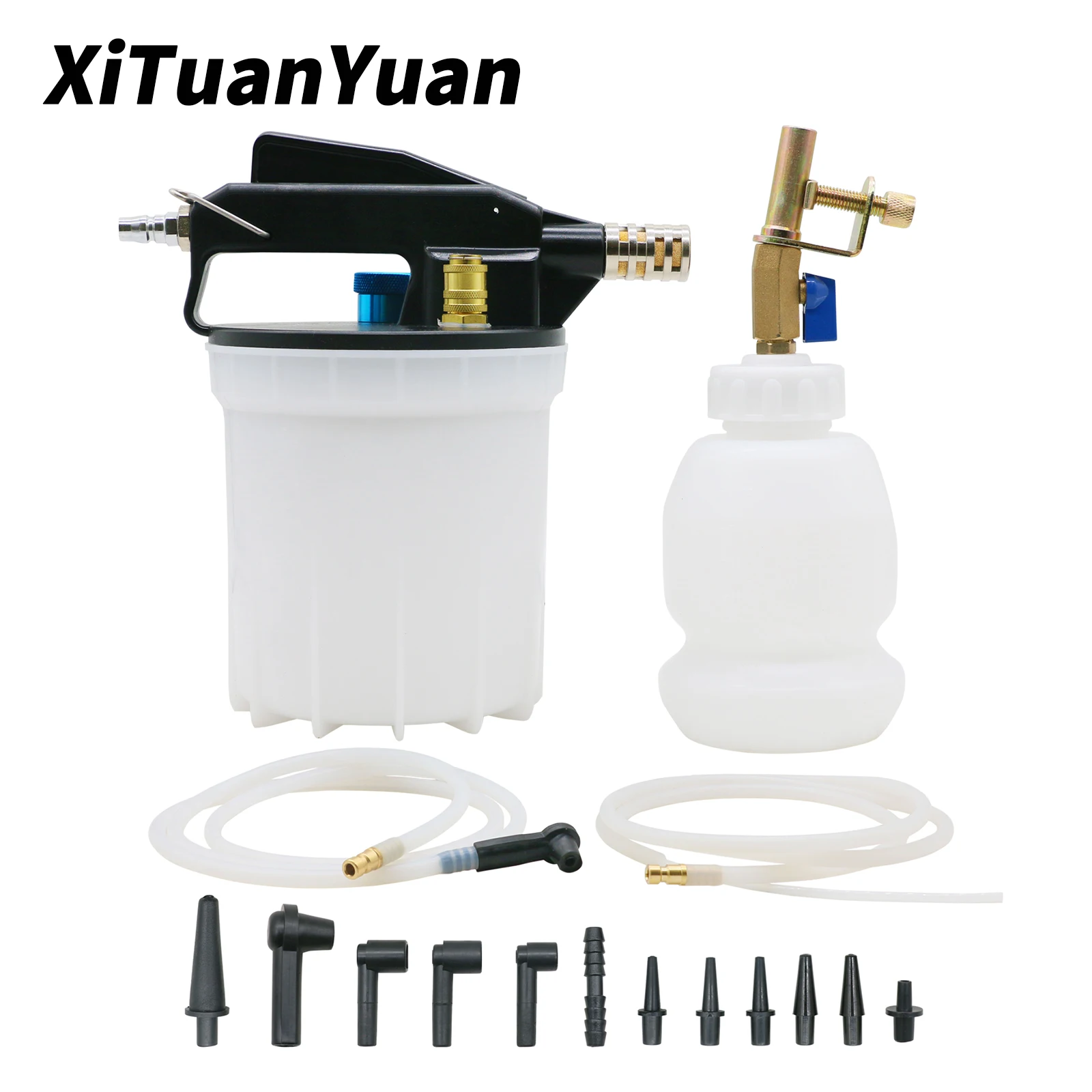 2l vacuum brake release kit, pneumatic explosion-proof shunt pressure reducing vacuum pump, brake fluid refueling tool set