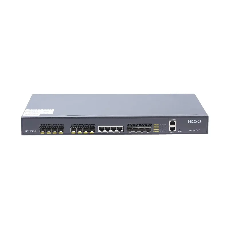 HA7308VX sans Modules Pon 8PON EPON OLT équipement à fibres optiques FTTx 8Ports Mini OLT FTTH 4 RJ45 4 Ports SFP 1000M