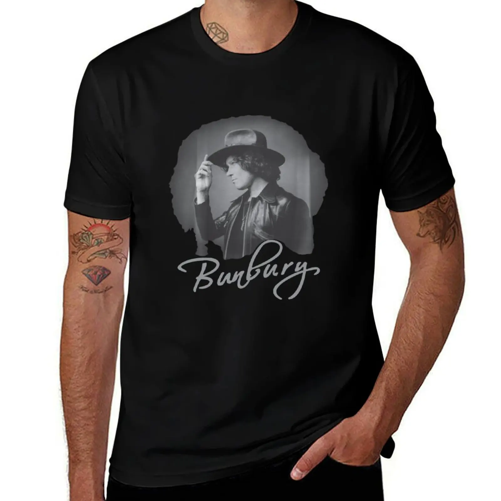 

Футболка Bunbury Camiseta, мужская футболка из плотного хлопка, мужские футболки с рисунком