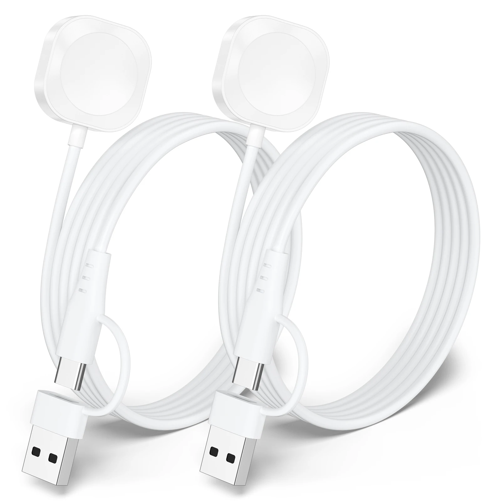 2 in 1 USB Type C Watch Charger For Apple Watch Series Ultra 2 3 4 5 6 7 8 9 SE Charging Cable For iWatch Ultra 2 3 4 5 6 7 8 9