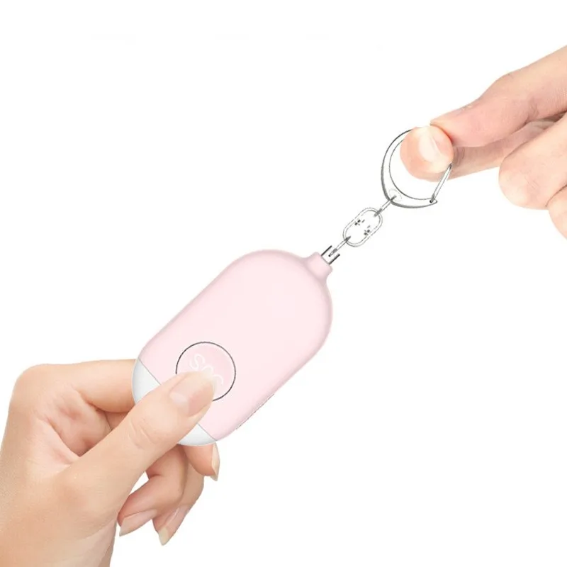 Lampe de poche d'alarme anti-loup personnelle PS05 pour femmes et étudiants, porte-clés, anti-suivi de la détresse extérieure, dispositif anti-loup à décibels élevés