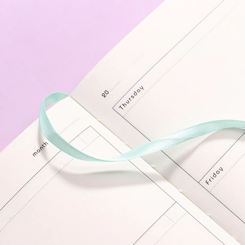 Day Planner A5 Weekly Planner Gradient Calendar Schedules Notebooks Self-fill PU Daily Planner Notepad Undated Planner