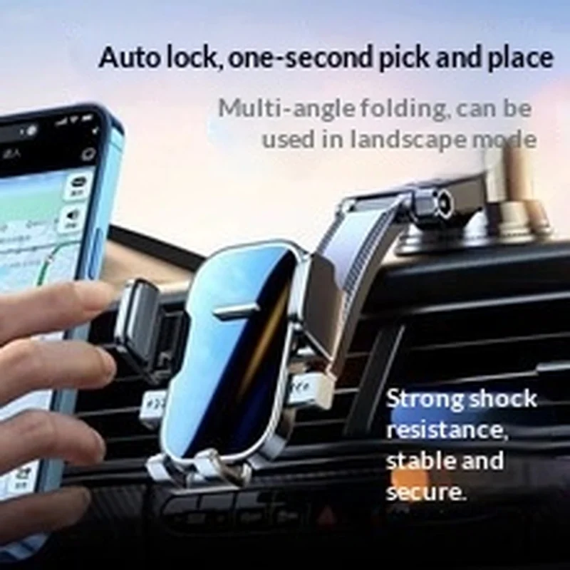 Car-mounted Waterfall-style Phone Holder, The Powerful Suction Cup Firmly Holds It in Place without Falling Off, Adjustable Angl