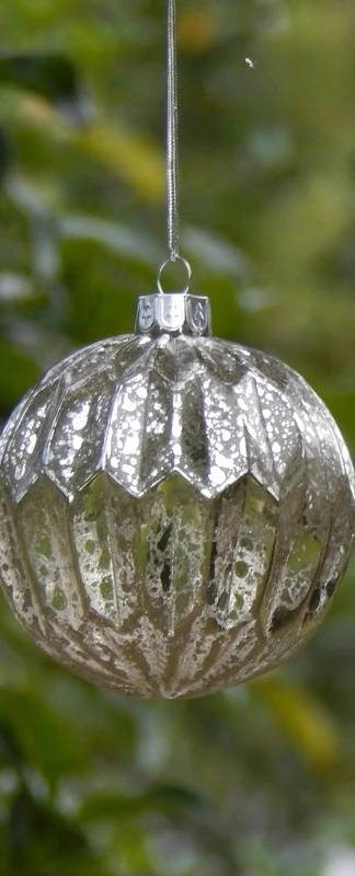 

Стеклянный гальванический сломанный серебряный шар, украшение для елки