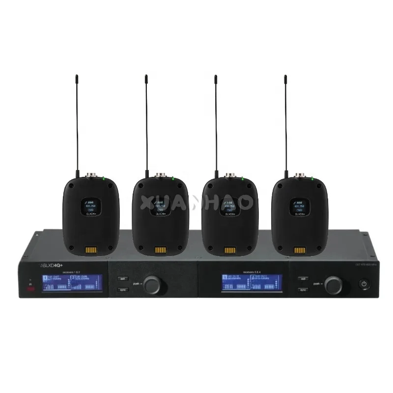Professional Digital Wireless 4 Channel SLXD4Q+ Beta58 Ksm9 Microphone System For Stage Live Sound Performance