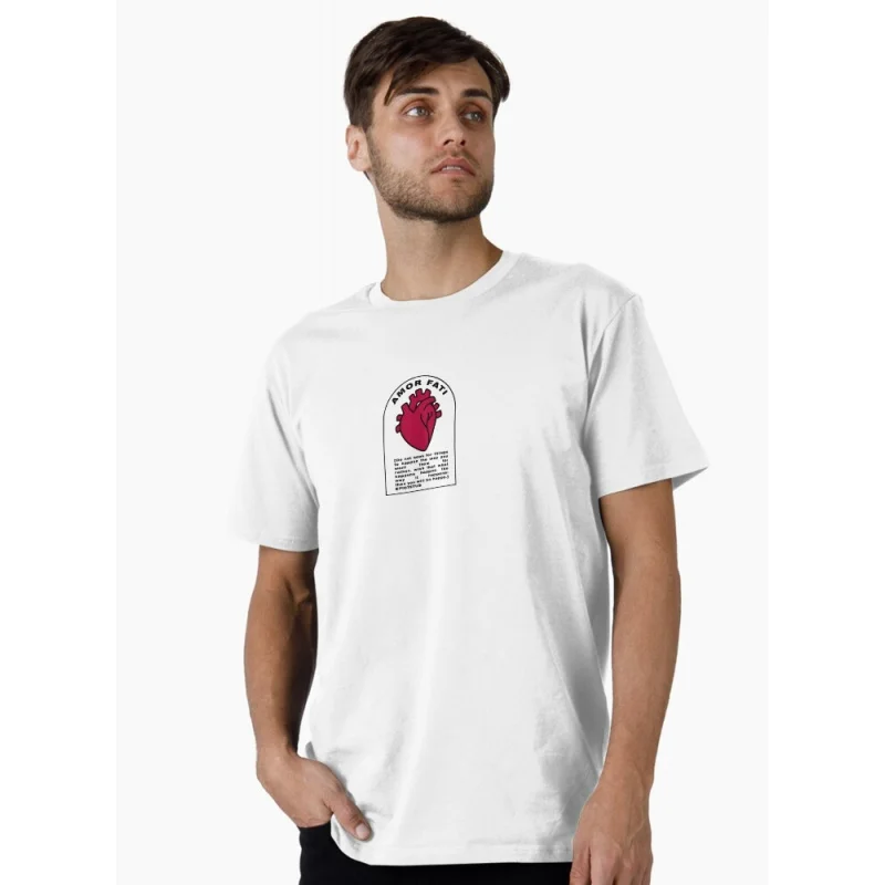 Stoicism Virtue 0331 Amor fati stoic philosophy Gift t shirt for men 100% cotton printed Graphic Clothes Large size Tops S-6XL